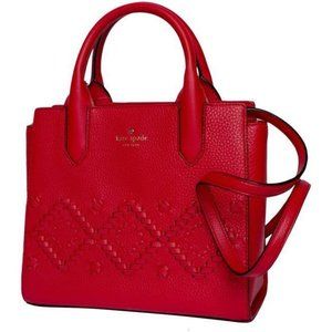 Kate Spade Small Meriweather Flynn Street Red Leat